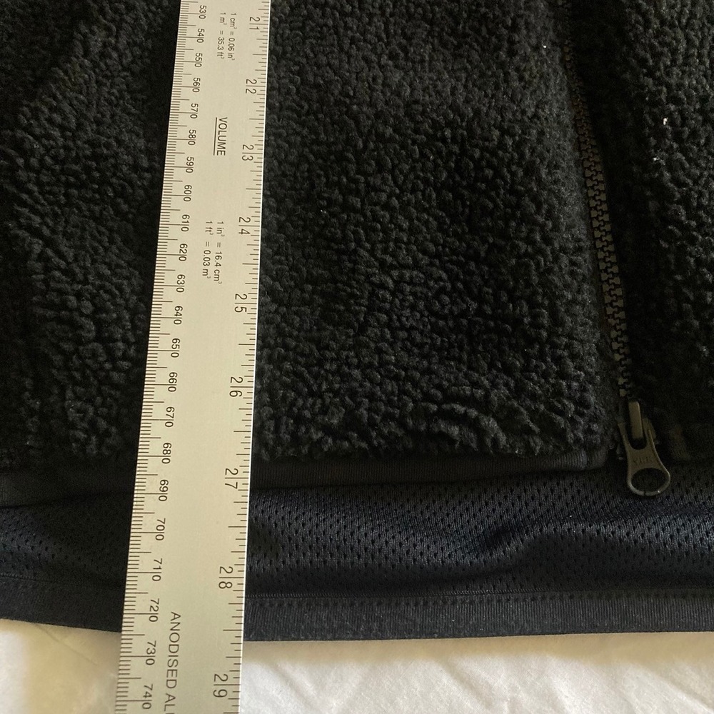 Nike Tech Jacket Mens Medium Fleece Sherpa Windrunner Hoodie Black Gorpcore Borg - Picture 6 of 9
